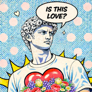 Is Dit Liefde? Klassieke Pop Art Poster