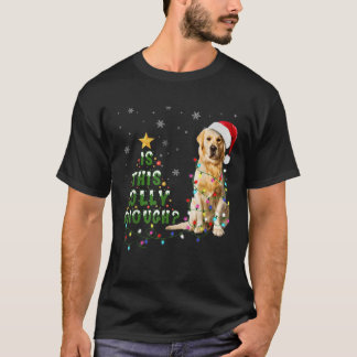 Is dit vrolijk genoeg Santa Golden Retriever Light T-shirt