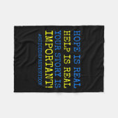 Is echte zelfmoordpreventie - fleece deken (Voorkant (Horizontaal))