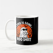 Is een aantal Boo Sheet Ghost Retro Grappig Hallow Koffiemok (Links)