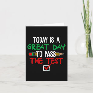 Is een geweldige dag om de test grappige testdag kaart