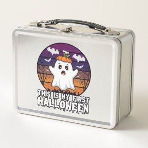 Is Eerste Halloween Geest Pompoen Hoed Vleermuizen
