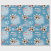 Is eigenaar van Ice Skating Kerstpattern Cadeaupapier (Vlak)