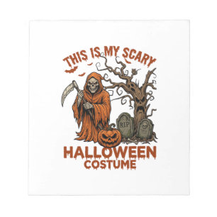 Is eng eng Halloween-kleding Oranje Reaper Pompoen Notitieblok