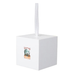 Is Eng Halloween Kostuum Grafsteen Pompoenen Maan Kubus Ornament