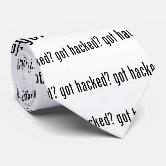 Is er gehackt? stropdas (Opgerold)