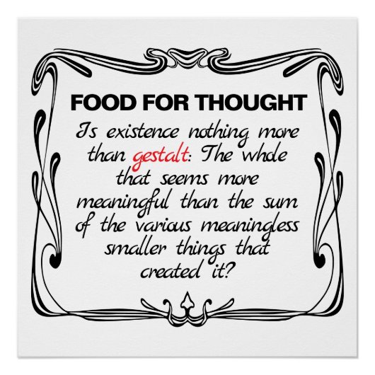 Is Existence Gestalt? Perfect Poster (Voorkant)