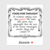 Is Existence Gestalt? Sticker (Vel)