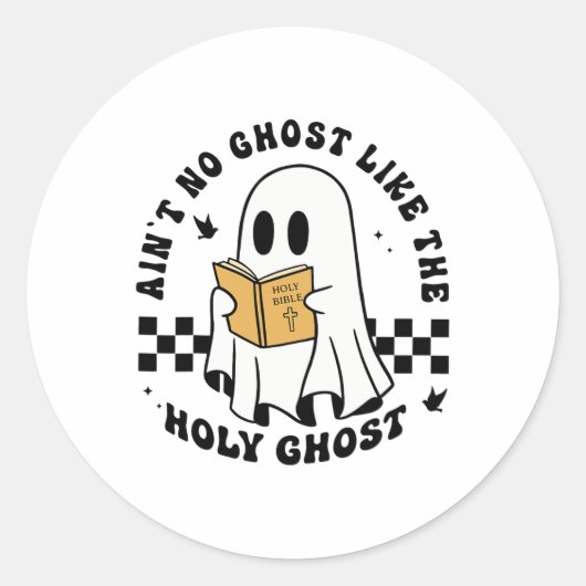 Is geen spook zoals de Heilige Geest Christelijk Ronde Sticker (Voorkant)