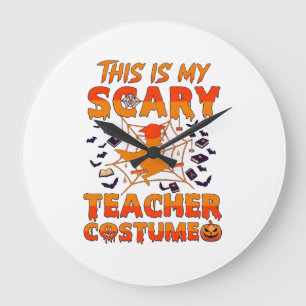 Is Griezelt Kostuum Halloween Heks Spin We Grote Klok