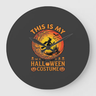 Is Halloween Kostuum Heksenkasteel Ketel Grote Klok
