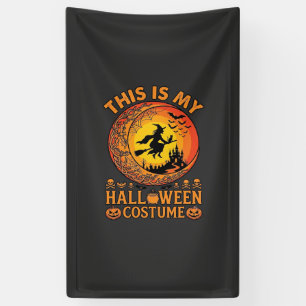 Is Halloween Kostuum Heksenkasteel Ketel Spandoek