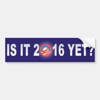 Is het al 2016? bumpersticker