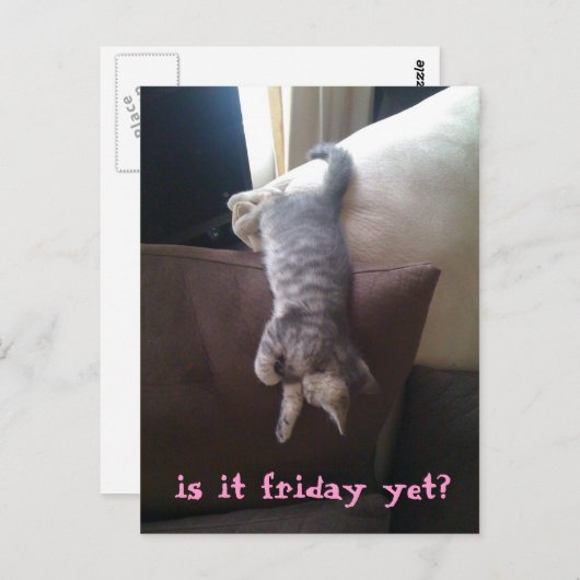 is het al vrijdag ? briefkaart (Voorkant / Achterkant)