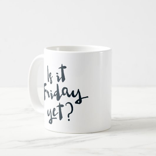 Is het al vrijdag? mok (Voorkant links)