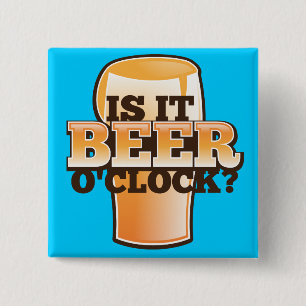 Is het BEER-abonnement op 00-uurs alcohol Vierkante Button 5,1 Cm
