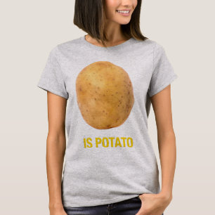 Is het een aardappel? Grappige willekeurige meme T-shirt