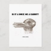 Is het een eend of een konijn? (optische illusie) briefkaart (Voorkant)