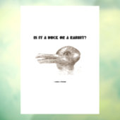 Is het een eikel of een konijn? Optische verlichti Raamsticker (Vel 3)