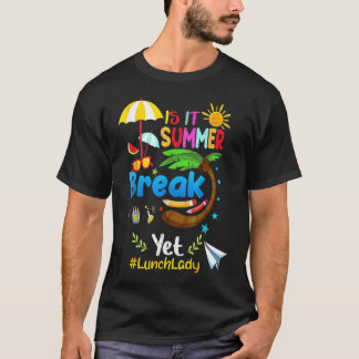 Is het een zomerpauze en een Lunch Lady? T-shirt