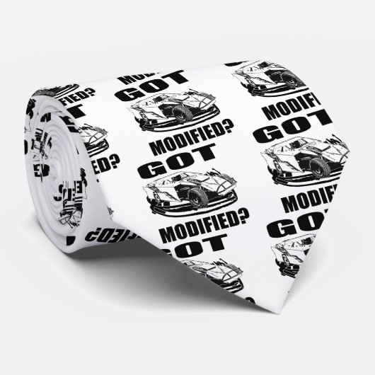 Is het gewijzigd? Dirt Modified Racing Stropdas (Opgerold)