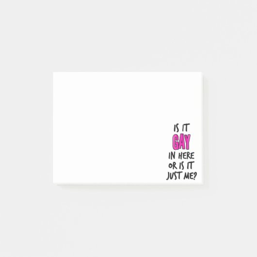 Is het hier binnen? post-it® notes (Voorkant)