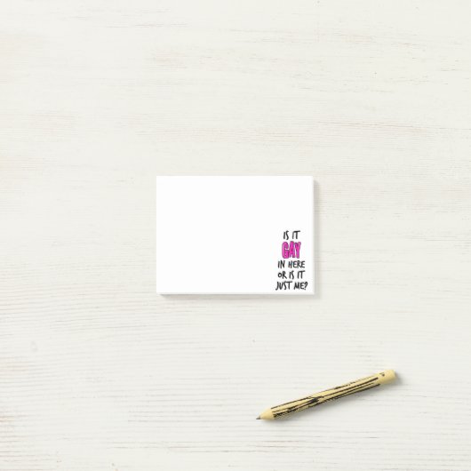 Is het hier binnen? post-it® notes (Op bureau)