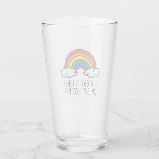 IS HET HIER GAAN OF IS HET NET MIJ? GLAS (Achterkant)