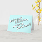 Is het hier homo of ben ik het alleen? kaart (Gele Bloem)