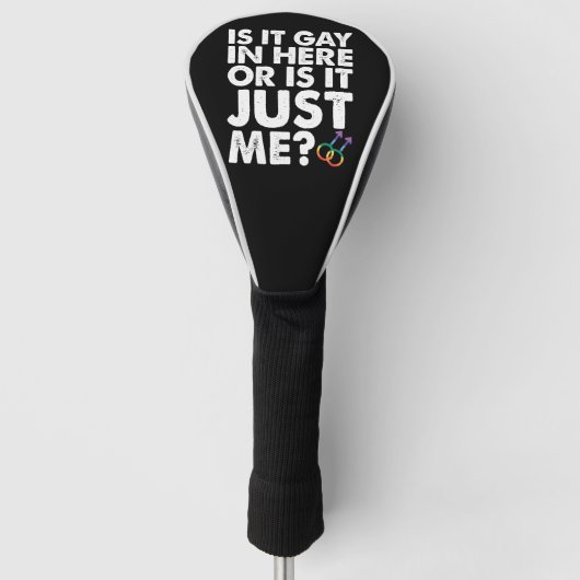 Is het hier of is het gewoon mijn LGBT Pride? Golfheadcover (Voorkant)
