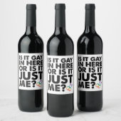 Is het hier of is het gewoon mijn LGBT Pride? Wijn Etiket (Flessen)