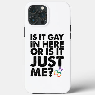 Is het homo hierbinnen of is het gewoon mij LGBT t iPhone 13 Pro Max Hoesje