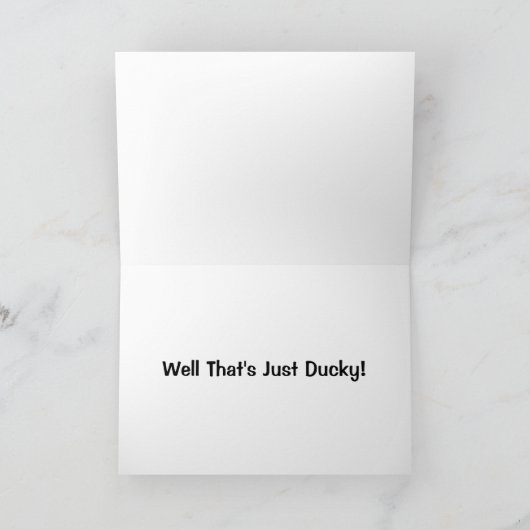 Is het jouw verjaardag? Dat is alleen Ducky. Kaart (Binnen)