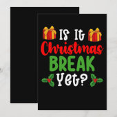 Is het kerstvakantie maar toch grappige vakantie kaart (Voorkant / Achterkant)