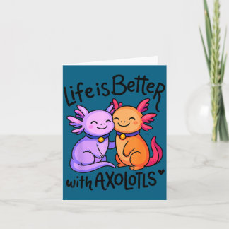 Is het leven van een shirt beter Axolotls Valentij Kaart