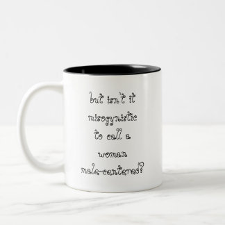 Is het niet misogyn tweekleurige koffiemok