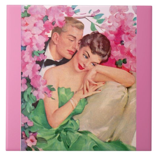 Is het niet romantisch? tegeltje (Voorkant)