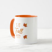 Is het nog Herfst? Funny Autumn Mok (Voorkant links)