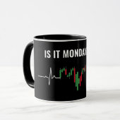 Is het nog maandag? Funny Trading Stock Market Mok (Voorkant links)