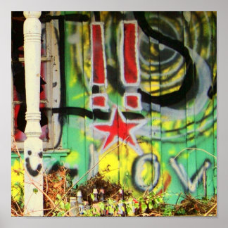 is het te veel grafitti ? poster
