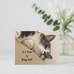 Is het tijd om te slapen Briefkaart? Briefkaart