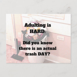 Is het toevoegen HARD briefkaart Trash day?