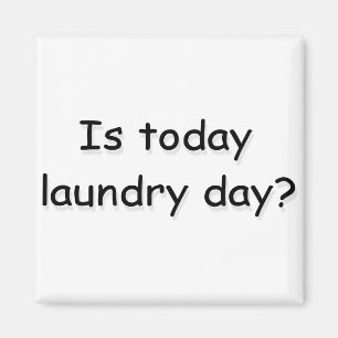 Is het vandaag de dag wasdag? magneet