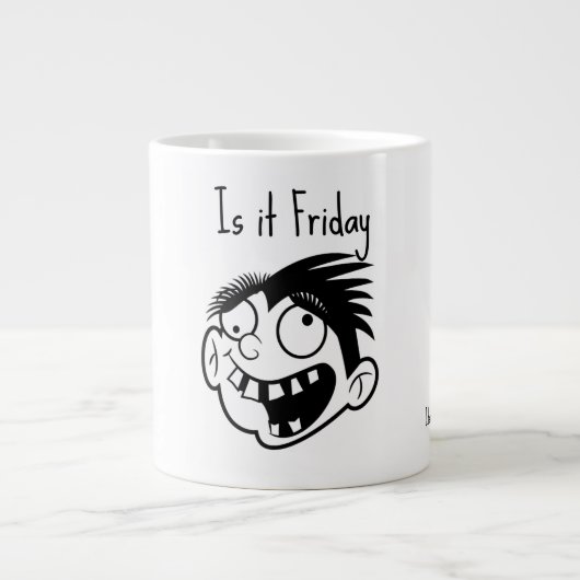 Is het vrijdag extra grote beker (Voorkant)