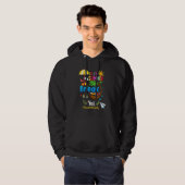 Is het zomervakantie en toch lunch dame vakantie hoodie (Voorkant volledig)
