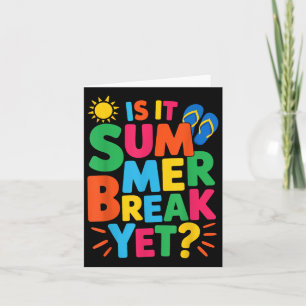 Is het zomervakantie nog leraar student laatste da kaart