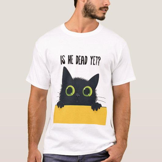 Is hij al dood? t-shirt (Voorkant)