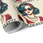 Is hij dood en toch grappig Gezegde Dark Humor  Cadeaupapier (Rol Hoek)