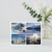 IS Island - IJsland - Briefkaart (Staand voorkant)