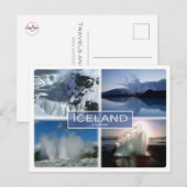 IS Island - IJsland - Briefkaart (Voorkant / Achterkant)
